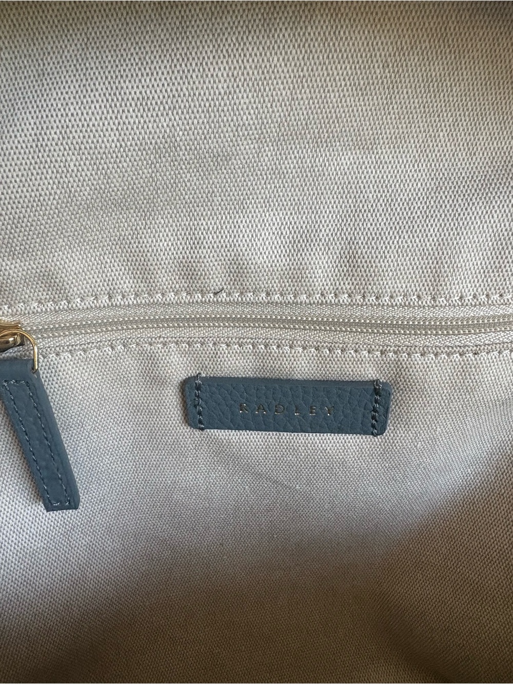 Radley Blue Pebbled Leather Mini Backpack - Picture 5 of 13
